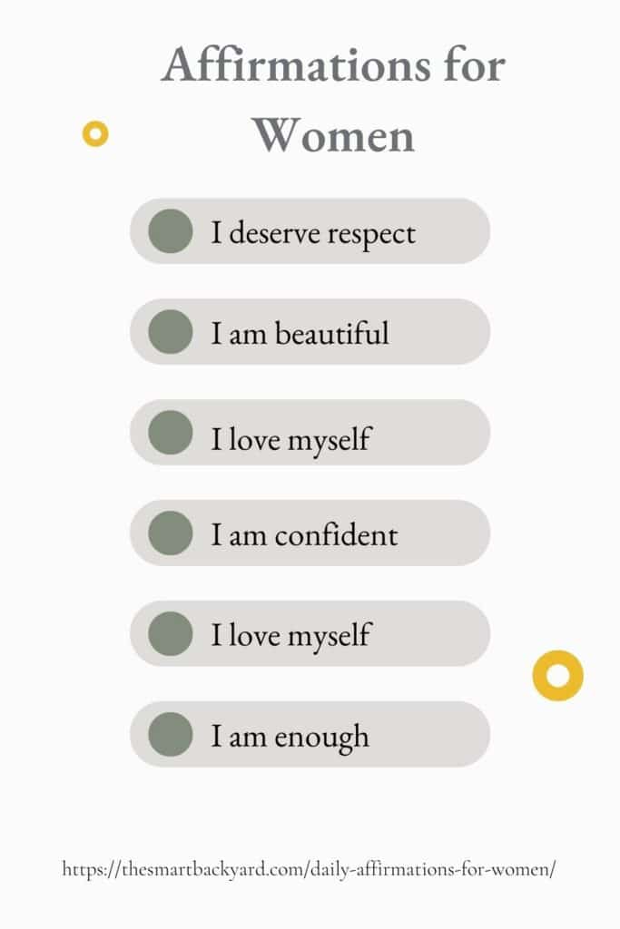Affirmations for Women Template